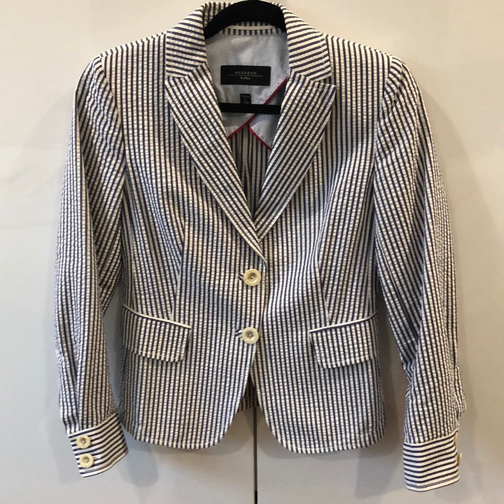 MaxMara Weekend Seersucker Blazer